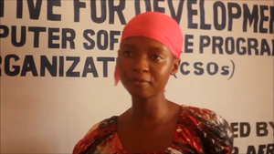 Safiatu - computer training beneficiary