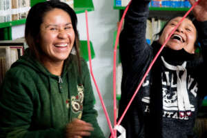 Augustina (left), activity on strategy building