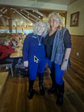 Jerri President of the women's club with Linda