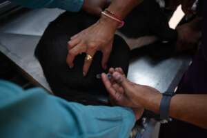 Injectable medication given to stabilized the dog