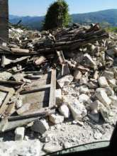 Effects of the earthquake in central Italy.