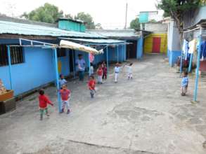Toddlers stretching their legs