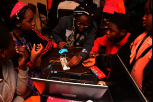 Girls at the She Creates Camp- Lagos Mainland
