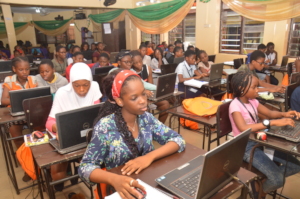 Girls at the She Creates Camp- Lagos Mainland