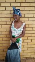 Mpho as she explained what the pads meant to her