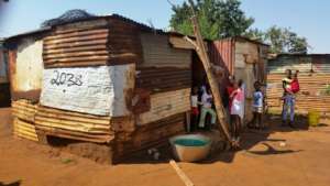 Living in a shack is common in dire poverty
