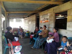 Women wait at a screening clinic