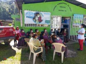 Nurse provides education prior to clinic