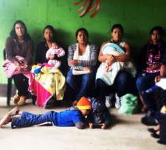 Ladies waiting for a cervical cancer screening