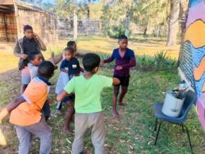 Our junior boys engaged in their fitness training!
