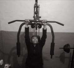 Our girls at the gym making progress...!