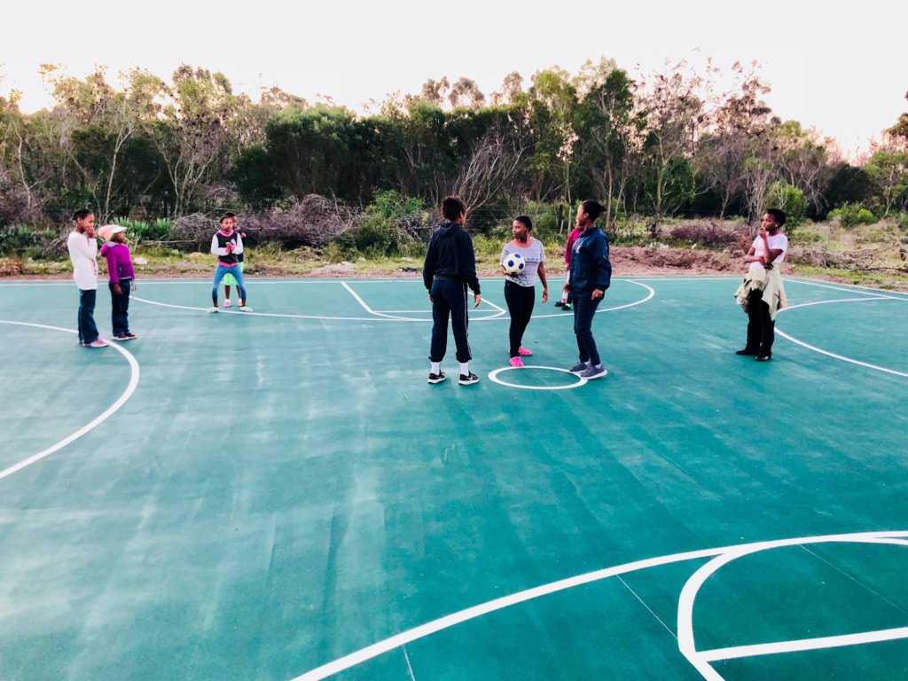 The launch of our brand new sports court...!