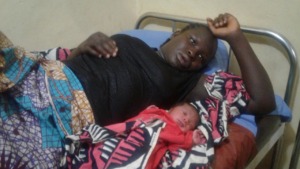 One of our ICEHA babies and mom after delivery.