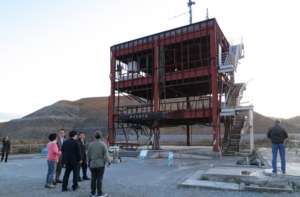 Visit to a disaster prevention center in Miyagi