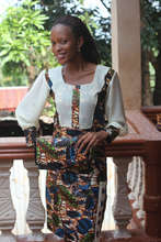 Modeling Dress with Matching Handbag