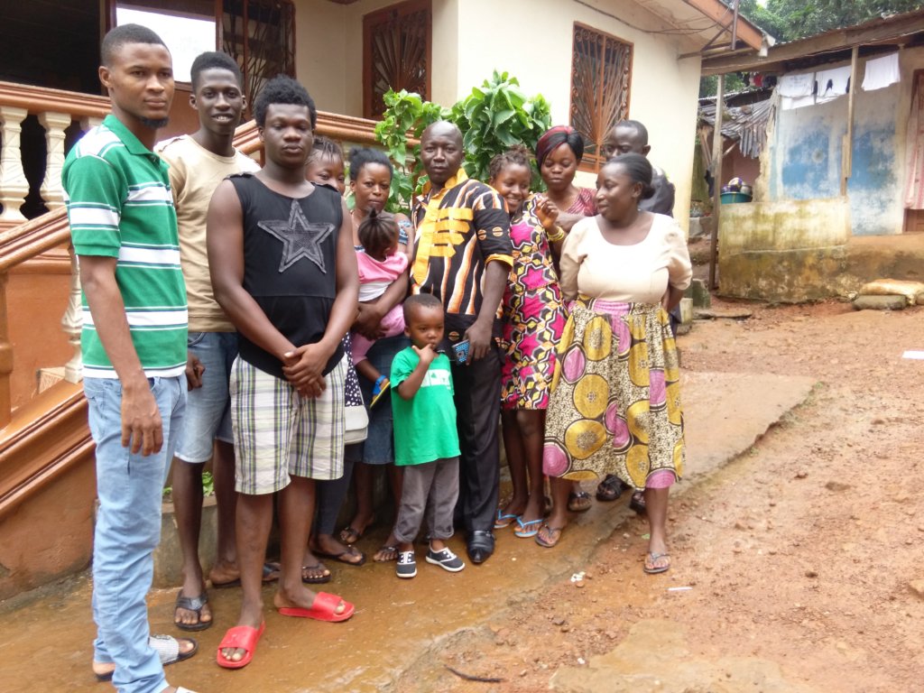 A Cross Section of  the Students and Joshua