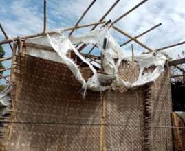 An other damaged house of girl' families