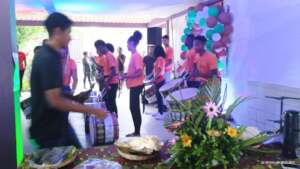 The local drumming group