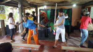 V2 performing at Diaspora Solidaria a local NGO