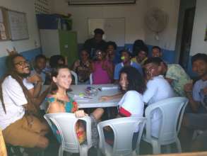 Meeting of our graffiti students