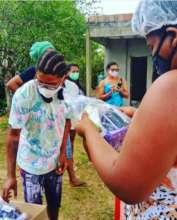 Emergency kits in the Cordoaria Quilombo