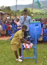Washing of hand at a time