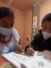 Cristina Teaching at Student's Home