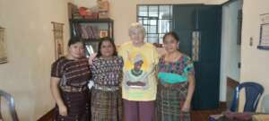 Kay with Staff in Chimaltenango Office