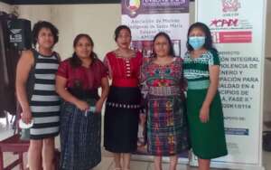Emely with women's group she facilitated.