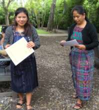 Glenda and Project Coordinador Carmela Paz