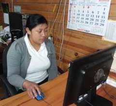 Yanira in the Rancho Sierra Office