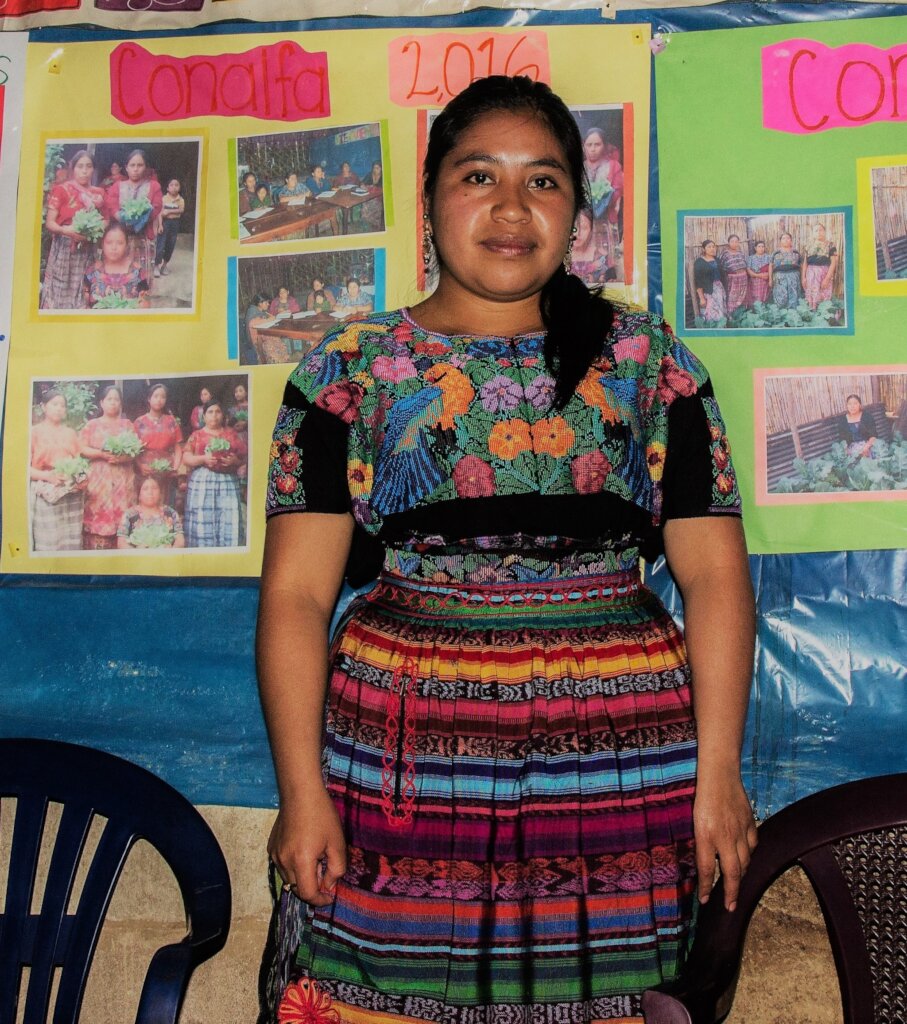 Reina in her Conalfa classroom.