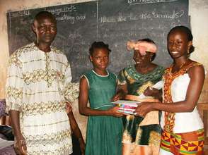Receiving school supplies