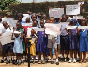 Group of children - Thank You GlobalGiving Signs
