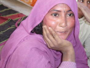 member at cloth distribution event