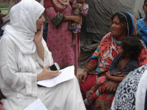 Chairperson registering homeless families
