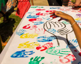 Hand Print Mural
