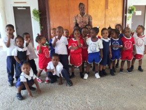 Little Angels students and one of our teachers