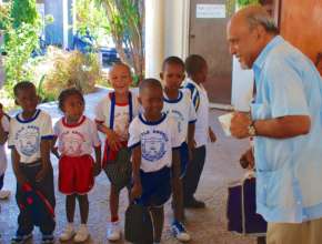 Little Angels & Msgr. Gregory Ramkissoon
