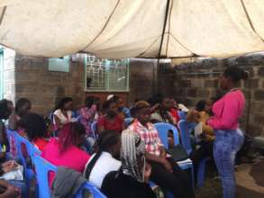 Figure 3: Teenage mothers session on leadership