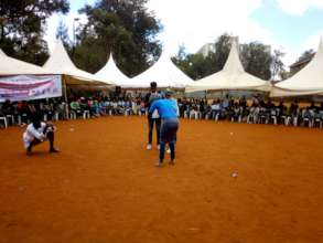 Figure 2: Street Connected children perform skit