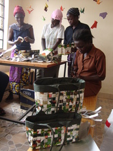 Handbag making by our Mamas
