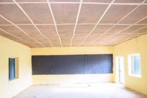 Science classroom interior view