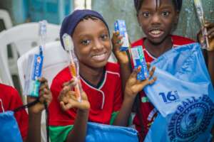 All ou attendees received a drawstring bags.