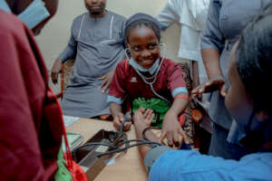 The kids getting involved.