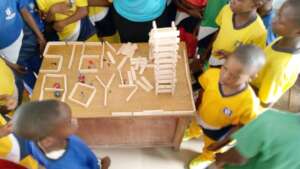 Boys at the STEM gathering.