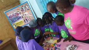 Naomi is leading the Lego station in Minna,Nigeria