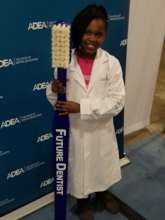 Naomi, maybe a future Dentist. At the Dental booth