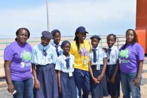 Some Students and Teachers at the Dam complex.