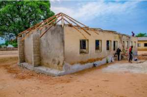 Classroom block when renovating started.